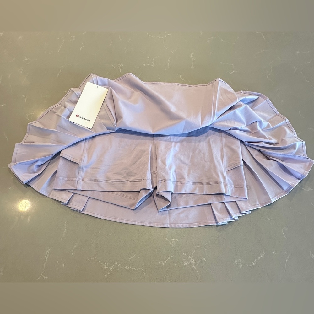 Lululemon Side-Pleat HR Tennis Skirt Lilac Ether Sz 12 NWT - Picture 3 of 5